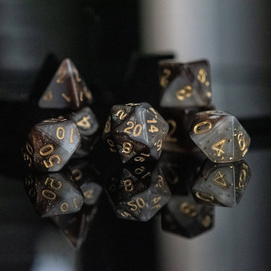 Moon Dust Acrylic Dice Set