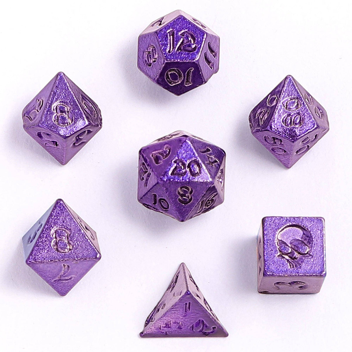 Unseelie Mini RPG Dice set - purple