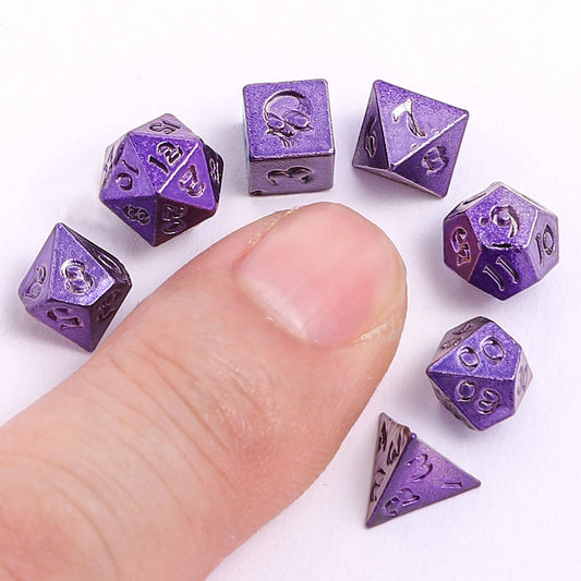 Unseelie Mini RPG Dice set - purple